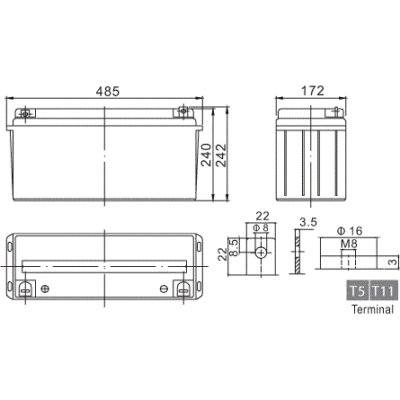 Акумуляторна батарея VENTURA GPL 12-150
