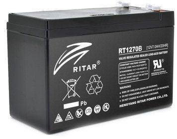 Акумуляторная батарея AGM RITAR RT1270В 12V 7Ah
