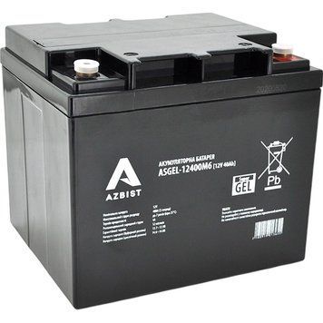 Аккумуляторная батарея AZBIST Super GEL ASGEL-12400M6 (12V 40Ah)
