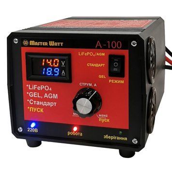 Автоматическое пуско-зарядное устройство MASTER WATT А-100