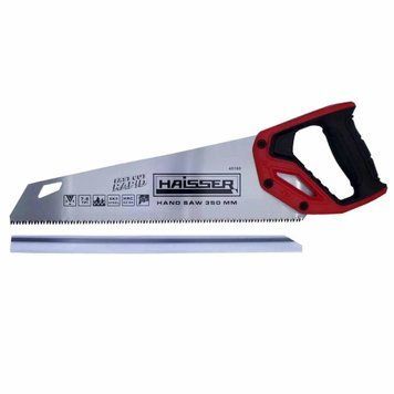 Ножовка по дереву HAISSER 350 мм, 7-8TPI, 3D, SK5, Rapid