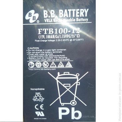 Акумуляторна батарея B.B. BATTERY FTB100-12