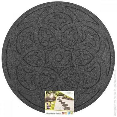 Декор для дорожек для саду MultyHome 55008 диам.45 см, сірий, "орнамент"