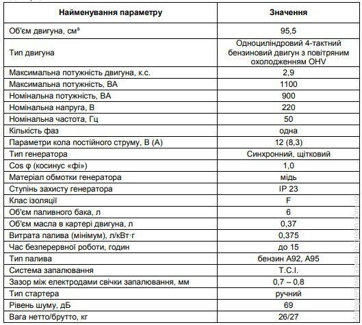 Бензиновий генератор TEKHMANN TGG-11 RS