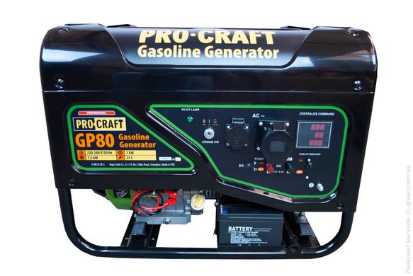 Генератор бензиновий PRO-CRAFT GP80