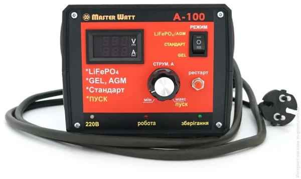 Автоматическое пуско-зарядное устройство MASTER WATT А-100