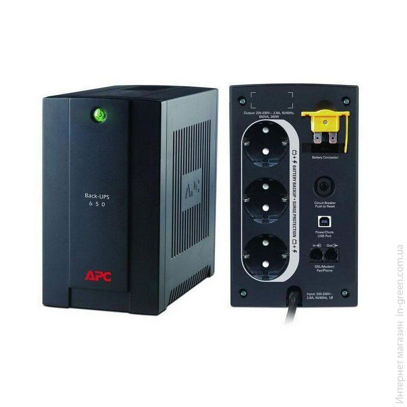Джерело безперебійного живлення ( ДБЖ ) APC Back-UPS 650VA ( BX650CI-RS )