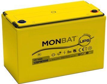 Аккумуляторная батарея AGM MONBAT TOP TERMINAL 12UPM3500 12V/100Ah