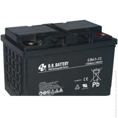 Гелевий акумулятор B.B Battery EB63-12