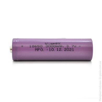 Акумулятор WMP-3000 18650 Li-Ion Tip Top