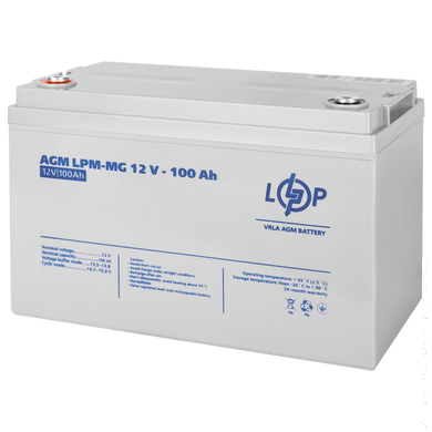 Гелевий акумулятор LogicPower LPM-MG 12-100 AH