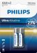 Батарейка Philips Ultra Alkaline (LR03E2B/10) лужна AAA блістер Фото 1 з 2