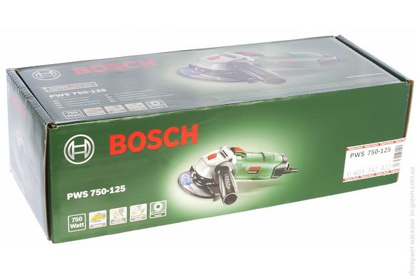 Кутова шлiфмашина Bosch PWS 750-125