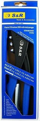 Заклепочный ключ S&R 284301902 Standart Type профи для вытяжных заклепок сталь / алюм. 2,4 - 5,0мм