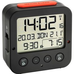 Годинник-будильник TF Bing чорний (60252801)