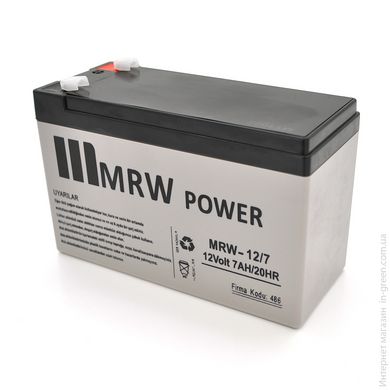 Аккумуляторная батарея Mervesan MRV-12/7 12 V 7Ah Gray Q8