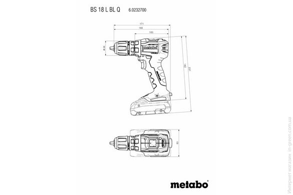 Акумуляторний дриль-шуруповерт METABO BS 18 L BL Q (602327800)