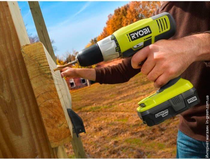 Аккумуляторная дрель RYOBI R18DDP-LL13G