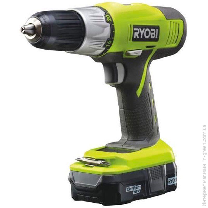Аккумуляторная дрель RYOBI R18DDP-LL13G