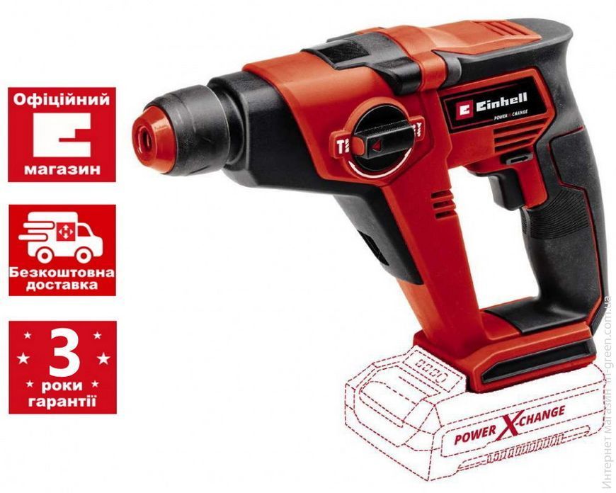 Перфоратор акумуляторний EINHELL TE-HD 18/12 Li - Solo