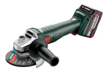 Аккумуляторная угловая шлифовальная машинка METABO W 18 L 9-125 Quick