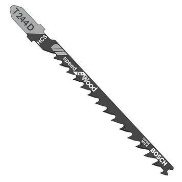 5 лобзиковых пилок BOSCH T 244 D,HCS (2608630058)