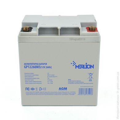 Акумуляторна батарея MERLION AGM GP12260M5