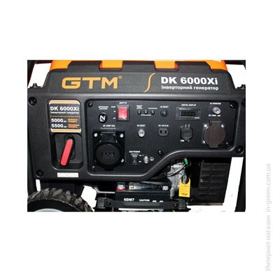 Генераторная установка инверторная открытая GTM DK6000Xi