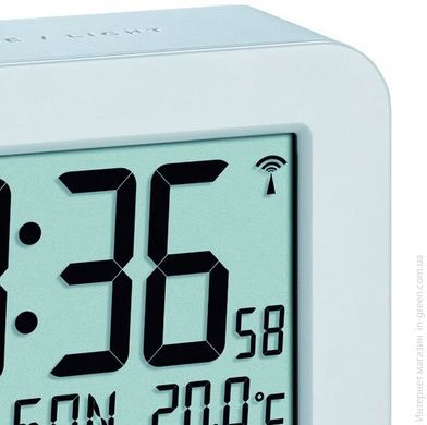 Часы-будильник TFA белый (60253602)