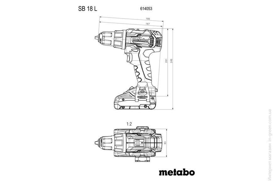 Акумуляторний ударний дриль Metabo SB 18 L Set (614053710)