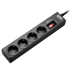 Сетевой фильтр APC Essential SurgeArrest 4 outlets Black (P43B-RS)