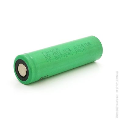 Акумулятор 18650 Li-Ion Sony US18650V3, 2250mAh, 10A, 4.2 / 3.7 / 2.5V, ціна за шт, Green, 2 шт. в упаковці, ціна за 1 шт