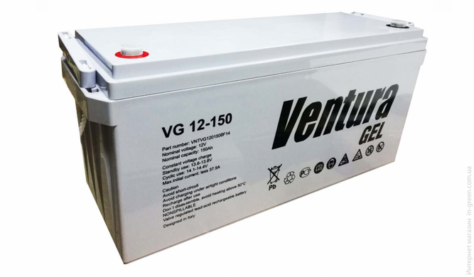 Гелевий акумулятор VENTURA VG 12-150 GEL