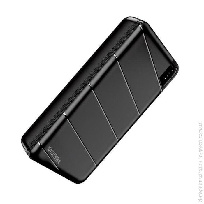 Портативное зарядное устройство (повербанк) Kakusiga KSC-1086 20000mAh (2USB/USB-C/Micro/22.5W) черный