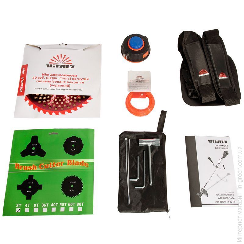 Аккумуляторная электрокоса (триммер) Vitals Master AZT 36100-1n BL