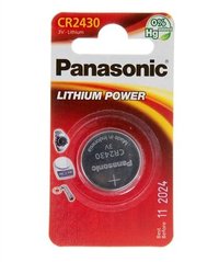 Батарейка Panasonic CR 2430 BLI 1 LITHIUM