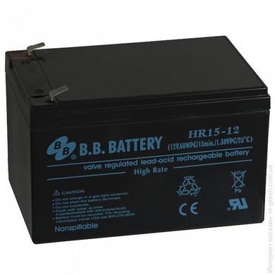 Акумуляторна батарея B.B. BATTERY HR15-12 / T2