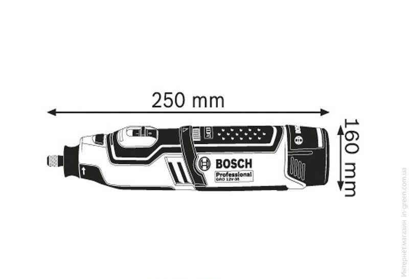 Аккумуляторный многофункциональный инструмент Bosch GRO 10,8 V-LI (06019C5001)