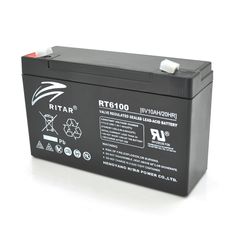 Аккумуляторная батарея AGM RITAR RT6100, Black Case, 6V 10Ah (150 х 50 х 93 (99)) Q10