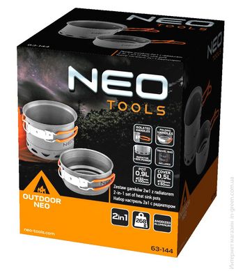 Набір посуду туристичного Neo Tools 63-144