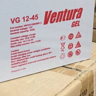 Гелевий акумулятор VENTURA VG 12-45 GEL
