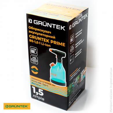 Опрыскиватель аккумуляторный GRUNTEK PRIME BS-1,5-1 Li-Ion