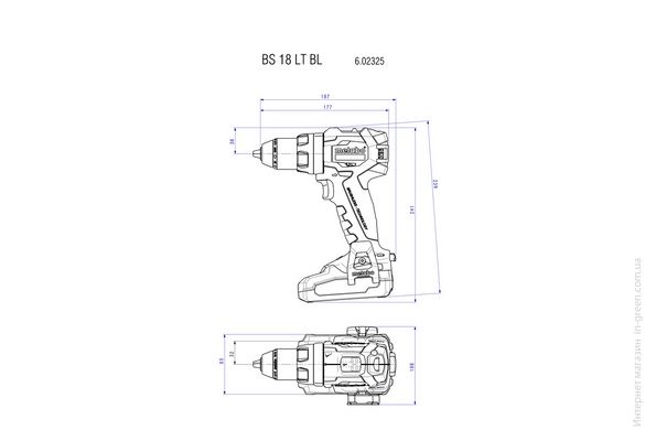 Аккумуляторная дрель-шуруповерт METABO BS 18 LT BL (602325840)