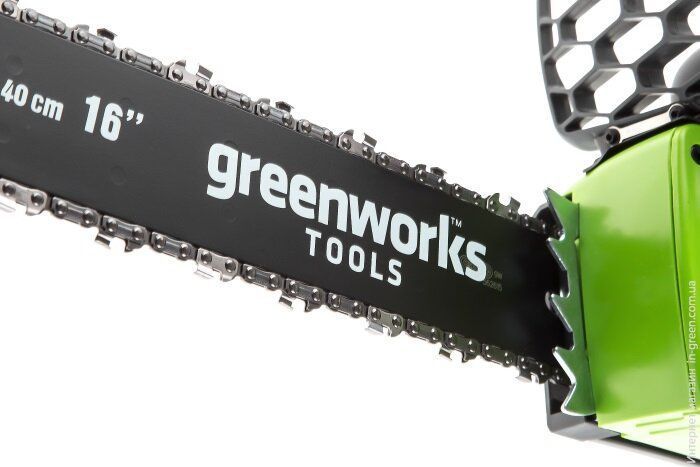 Цепная пила аккумуляторная Greenworks GD40CS40K4 c АКБ 4 Ah и ЗУ