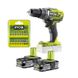 Дриль-шурупокрут акумуляторний RYOBI R18DD3-215GA17 Фото 1 з 4