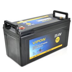 Аккумуляторная батарея VIPOW LiFePO4 25,6V 50Ah з вбудованою ВМS платою 40A