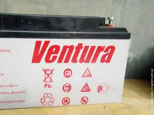 Гелевый аккумулятор VENTURA VG 12-65 GEL