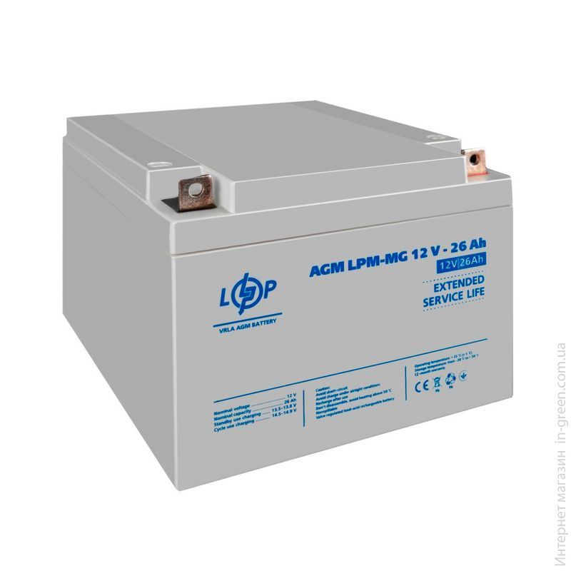 Аккумулятор мультигелевый LPM-MG 12V - 26 Ah