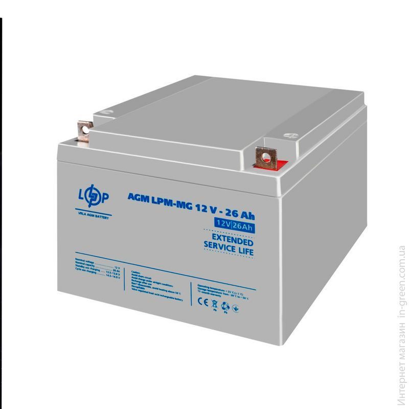 Аккумулятор мультигелевый LPM-MG 12V - 26 Ah