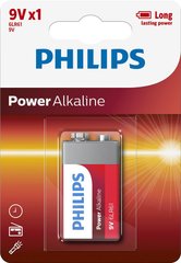 Батарейка Philips Power Alkaline (6LR61P1B/10) щелочная 6LR61 блистер